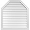 Ekena Millwork Octagonal Top Surface Mount PVC Gable Vent w/ 2"W x 2"P Brickmould Sill Frame, 32"W x 34"H GVPOT32X3403SN - alternate 1